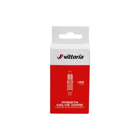Vittoria Valve Core Presta 25 Pack inc tool