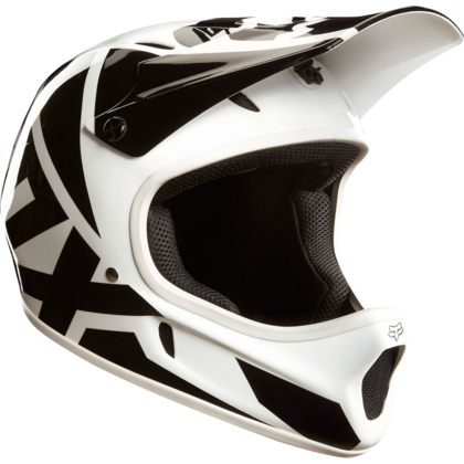 Fox Full Face Helmet Rampage Race White/Black - RH profile