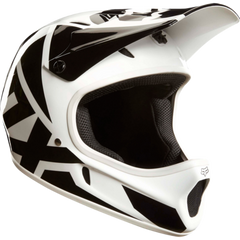 Fox Full Face Helmet Rampage Race White/Black - RH profile