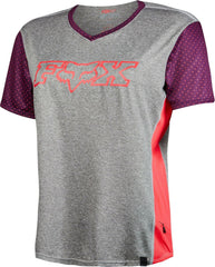 Fox Women's Jersey SS Indicator Grey/Pink/Purple