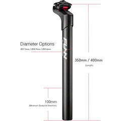 Funn Block Pass Seat Post 31.6 x 400mm 15/20/25mm Offset Alloy Black