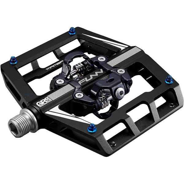 FUNN Pedals MTB Mamba Double Sided SPD Black with Blue Pins