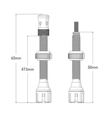 Funn Tubeless Valve FastAir 50mm Presta