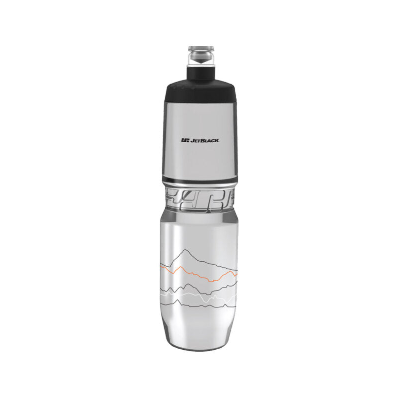 JetBlack Bottle Icon Clear With Black Lid - 900ml