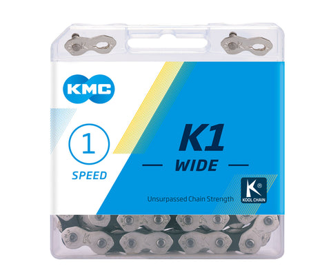 KMC Chain K1 Wide Single Speed 112L Black/Silver