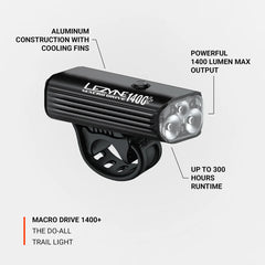Macro Drive 1400+ Front 1400 Lumen | Lezyne