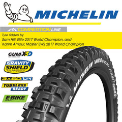 Michelin Wild Enduro Gum-X3D 27.5x2.6 TR Foldable Tyre Front Black