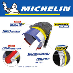 Michelin DH22 29x2.4 TR Wirebead Tyre Black