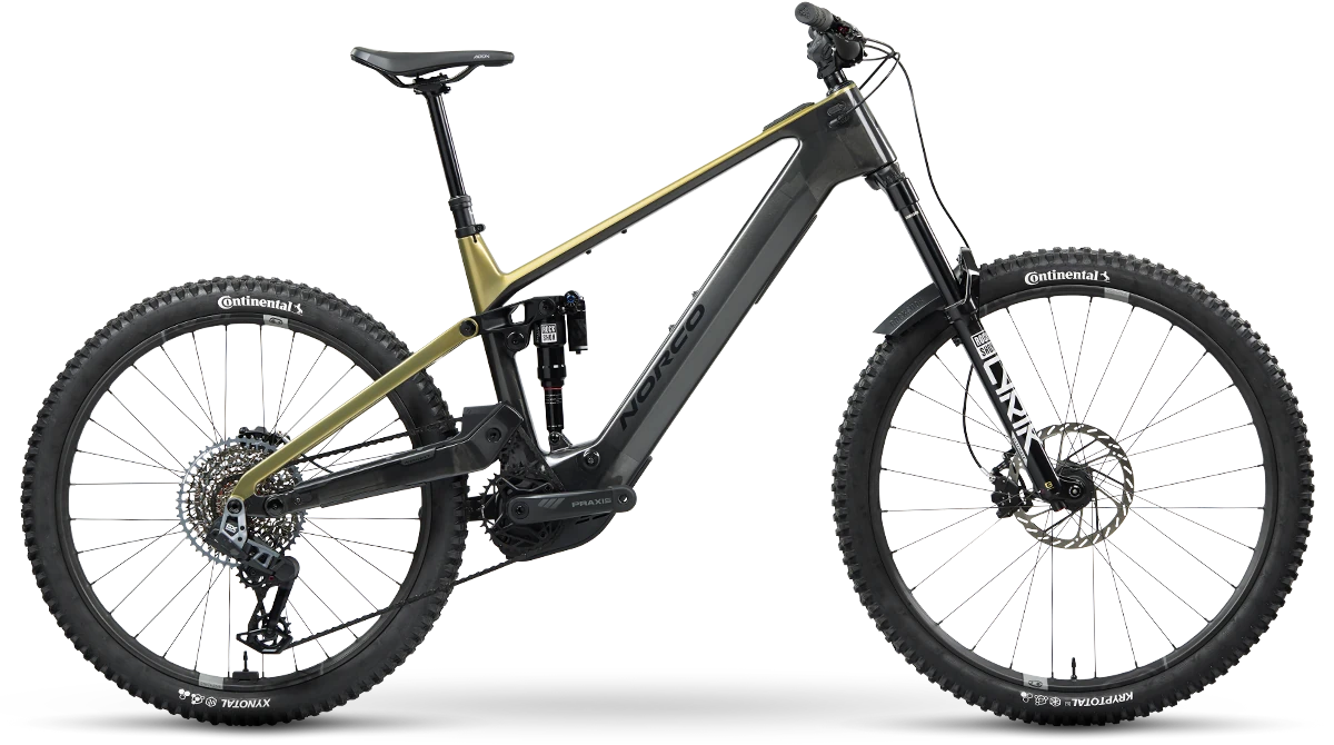 Norco 25 Sight VLT CX C1 150 - Grey / Gold | Electric Mountain Bike