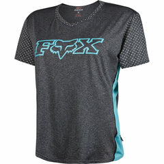 Fox Women's Jersey SS Indicator Grey/Teal