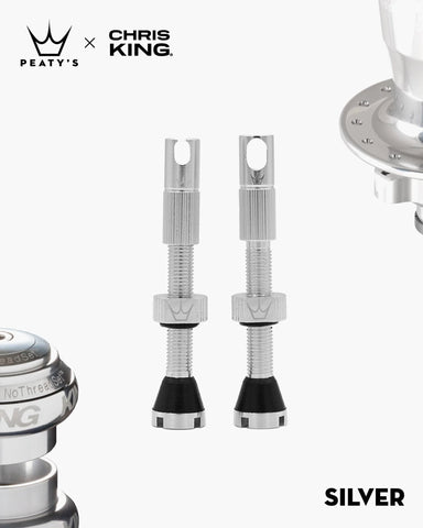 Peaty's x Chris King Tubeless Valve Set MK2 Silver