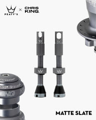 Peaty's x Chris King Tubeless Valve Set MK2 Matte Slate