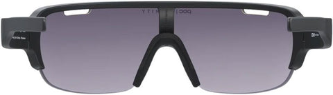 POC Sunglasses Do Half Blade Uranium Black with Violet/Gold Mirror Lens