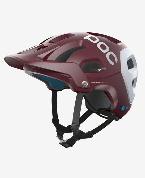 POC Helmet Tectal Race Spin Propylene Red/Hydrogen White Matte