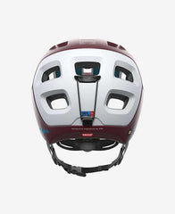 POC Helmet Tectal Race Spin Propylene Red/Hydrogen White Matte