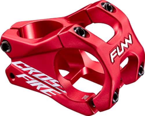 FUNN Stem - Crossfire - 35mm - 35mm - 0° Rise - Steer 1-1/8 Inch - Red
