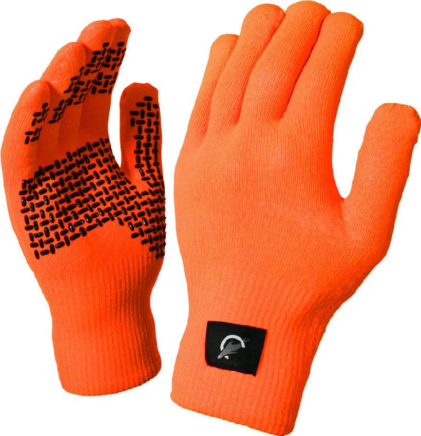 SealSkinz Waterproof Gloves Ultra Grip Fluro Orange