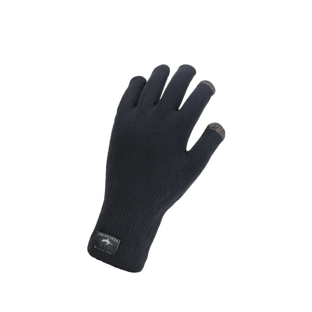 SealSkinz Waterproof Gloves Ultra Grip Touchscreen Black