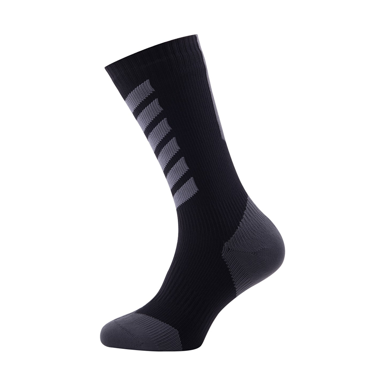SealSkinz Waterproof Socks MTB Mid Mid Socks Hydrostop Black/Charcoal/Anthracite