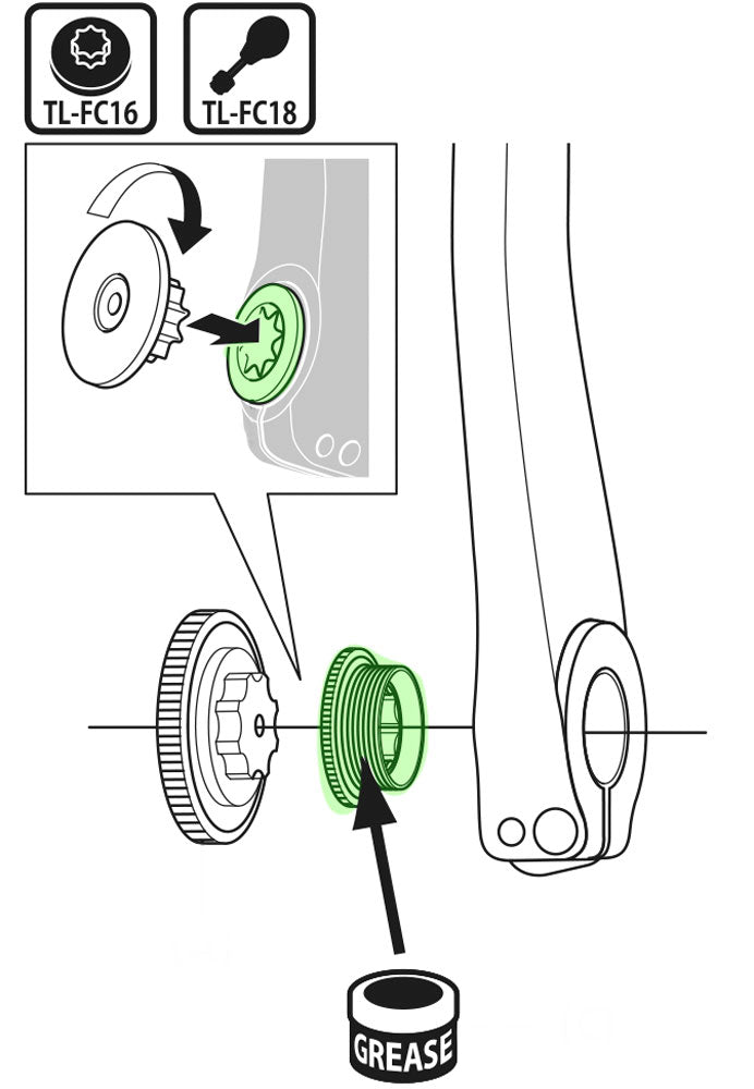 Shimano Crank Arm Fixing Bolt - Installation Guide