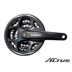 Shimano Front Crank Altus FC-M311 7/8-Speed 170mm 42-32-22T w/ Chainguard Black