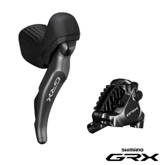 Shimano Front Disc Brake GRX RX820 w/ Right Dual Ctrl Lever Hydraulic/Mech Shift