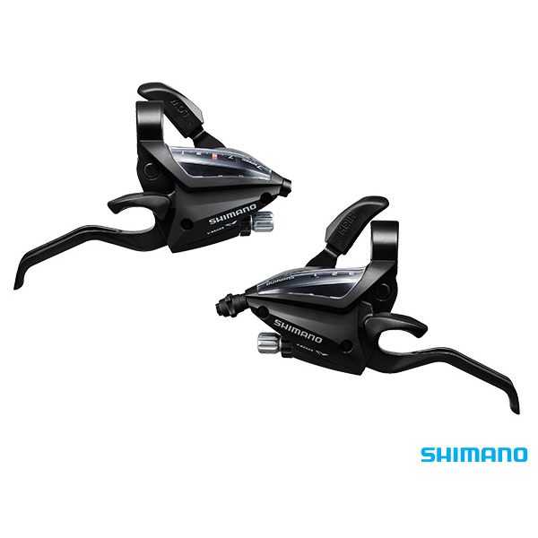 Shimano Shift/Brake Lever Set Altus ST-EF500-7R2A EZ-Fire STI 7-Speed Black