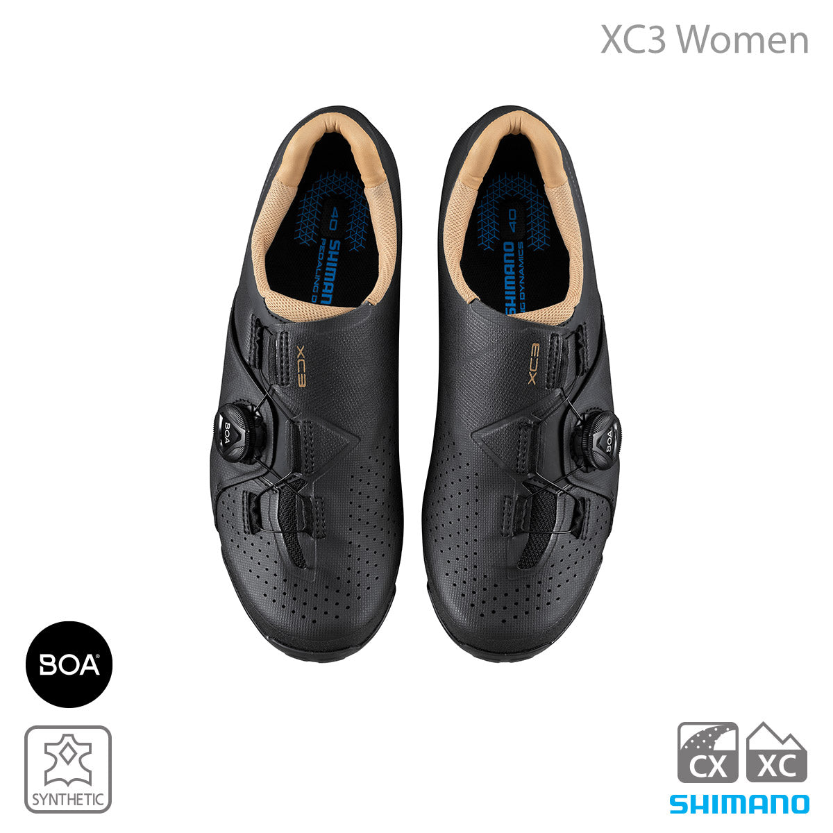 Shimano Women's Shoes XC3W SH-XC300W Black