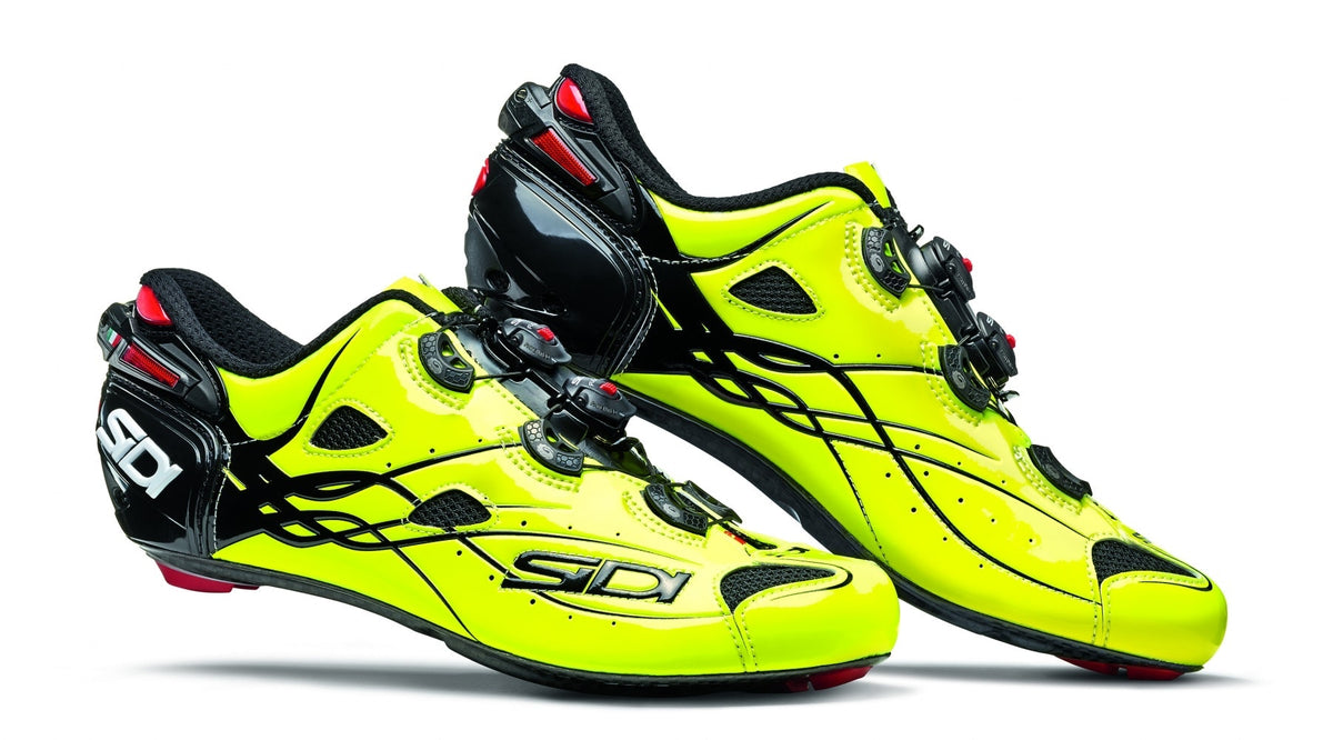 Sidi Men's Shoes Road Shot Gloss Fluro Yellow/Black