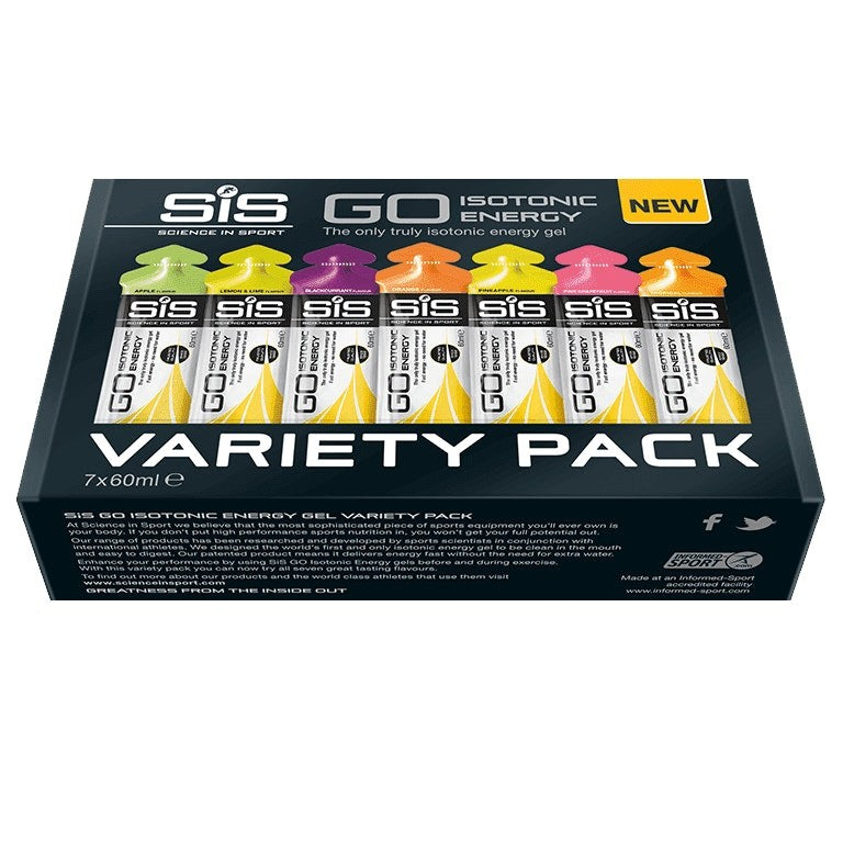 SIS Isotonic Energy Gel Go Plus Variety Pack 60ml 7 Pack
