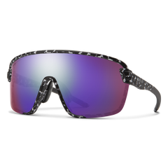 Smith Glasses Bobcat Matte Black Black Marble with ChromaPop Violet Mirror Lens