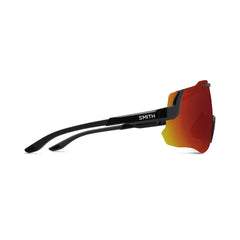 Smith Glasses Momentum Black with Chromapop Red Mirror Lens