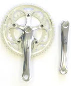 SunRace Front CHAINWHEEL SET 170mm x 34/50T SILVER - 8 Speed