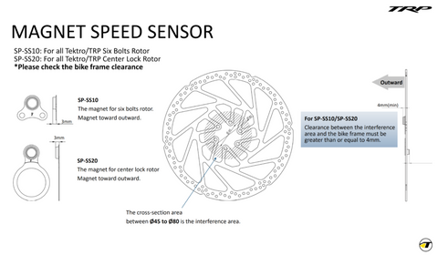 Tektro Magnetic Speed Sensor for Centrelock Rotor