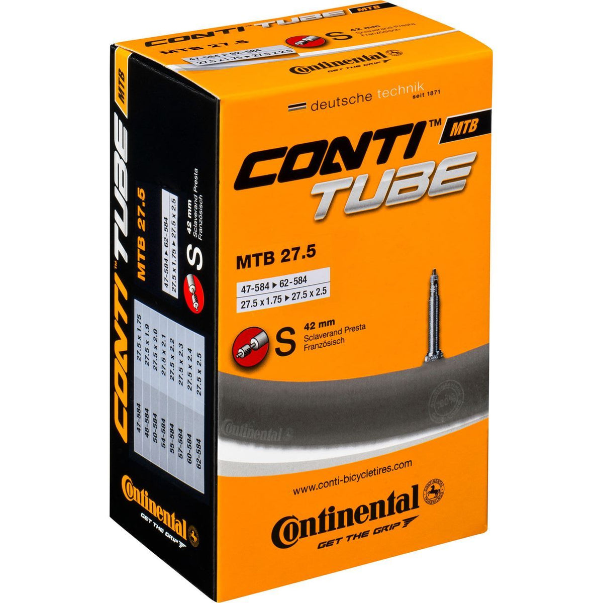 CONTINENTAL MTB 27.5" S42 27.5x1.75-2.5