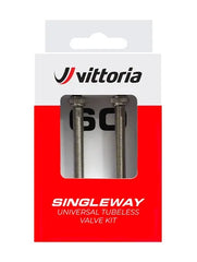 Vittoria Singleway Tubeless Valve Set Silver 60mm