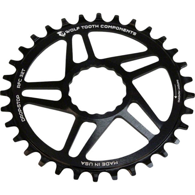 Wolf Tooth Chainring Drop Stop Direct Mount Cinch Race Face 10/11-Speed 36T Blk