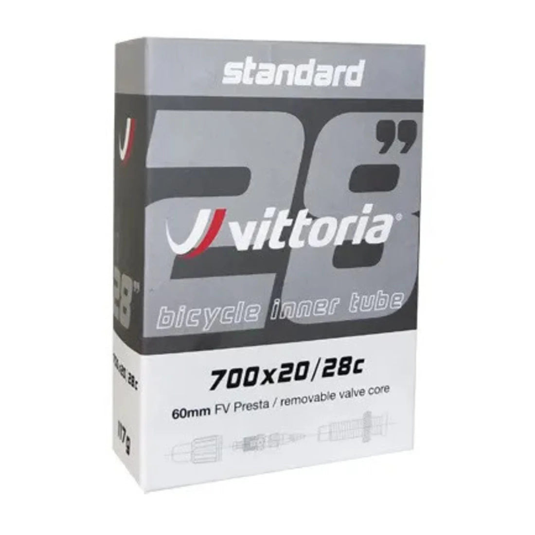 Vittoria-Standard-Tube-700x20-28-FV-60mm