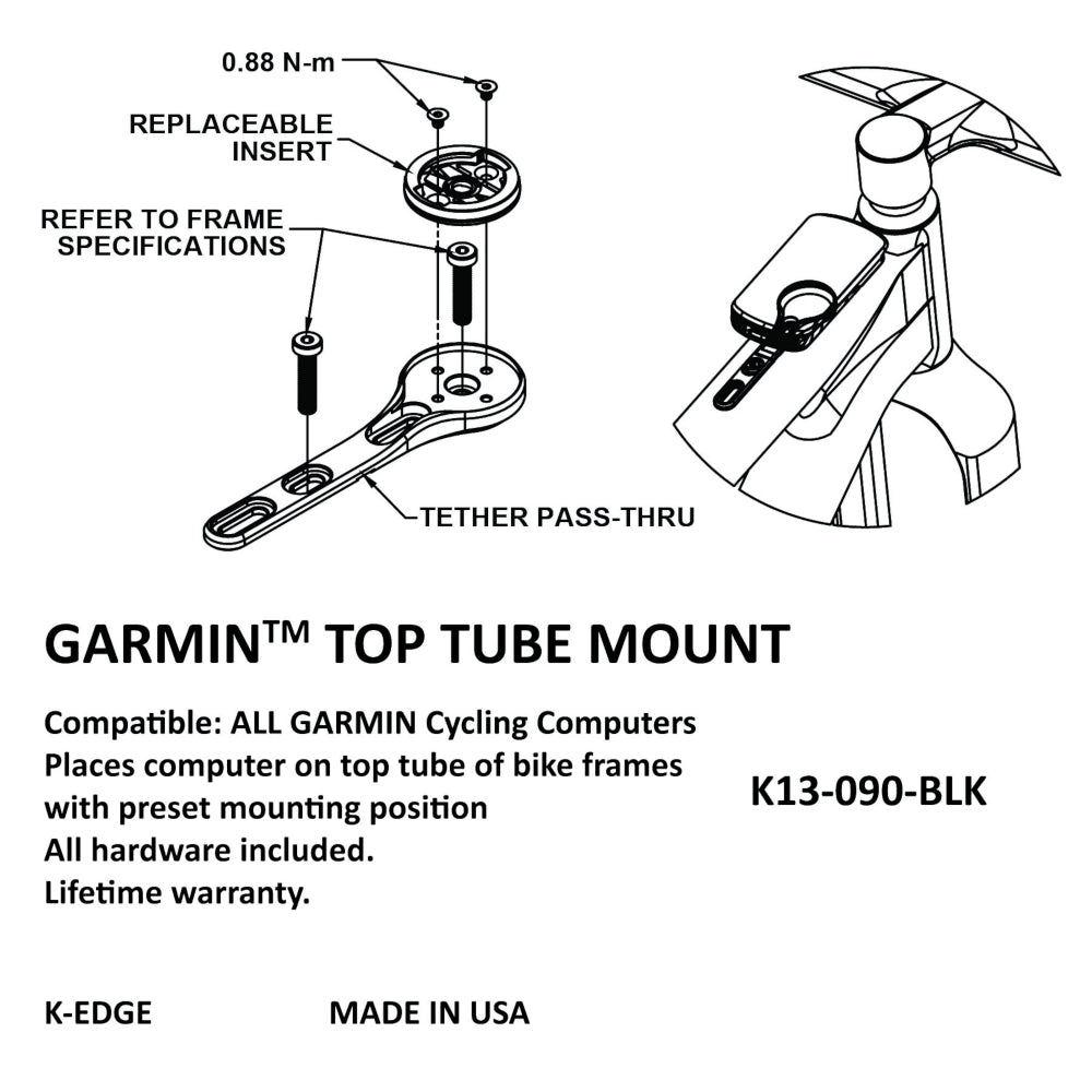 k-edge-top-tube-mount-for-garmin-black