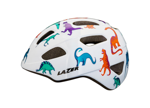 lazer-kids-helmet-pnut-kineticore-dinosaurs-white