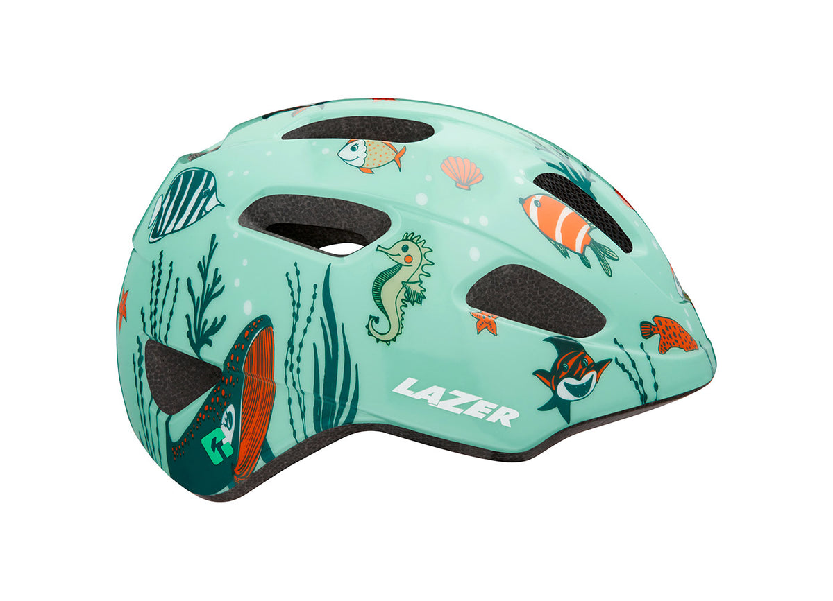 lazer-kids-helmet-pnut-kineticore-sea-life-green