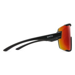 Smith Glasses Wildcat Matte Black with Chromapop Red Mirror Lens