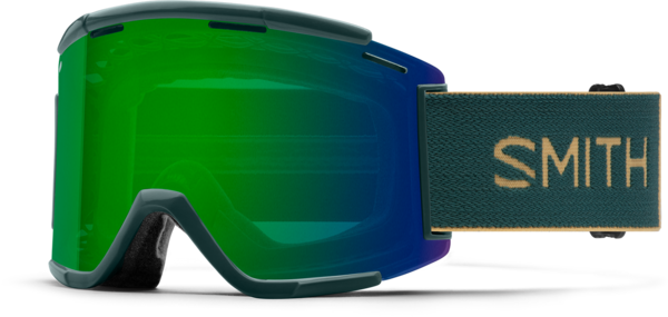 Smith Goggles Squad XL MTB Spruce/Saferi with ChromaPop Everyday Green Mirror Lens